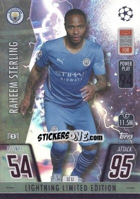 Sticker Raheem Sterling - UEFA Champions League & Europa League 2021-2022. Match Attax n. LE-LI - Topps
