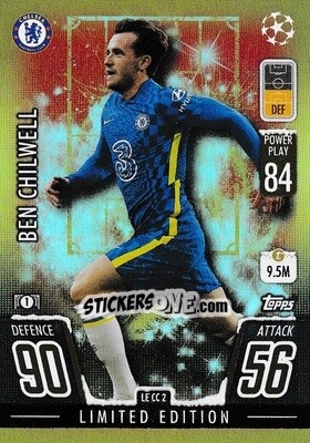 Sticker Ben Chilwell - UEFA Champions League & Europa League 2021-2022. Match Attax n. LE-CC2 - Topps