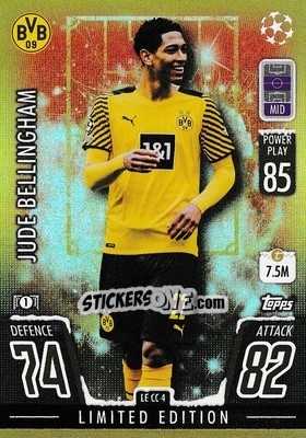 Sticker Jude Bellingham - UEFA Champions League & Europa League 2021-2022. Match Attax n. LE-CC4 - Topps