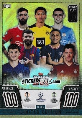 Sticker Festive Title - UEFA Champions League & Europa League 2021-2022. Match Attax n. LE-CC6 - Topps