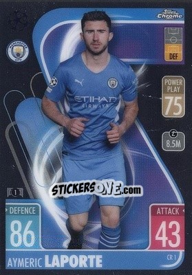 Sticker Aymeric Laporte - UEFA Champions League & Europa League 2021-2022. Match Attax n. CR1 - Topps