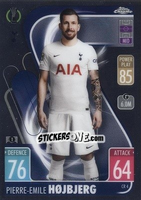 Sticker Pierre-Emile Höjbjerg - UEFA Champions League & Europa League 2021-2022. Match Attax n. CR4 - Topps