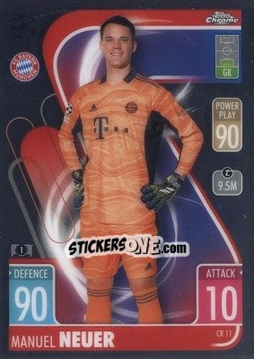 Sticker Manuel Neuer - UEFA Champions League & Europa League 2021-2022. Match Attax n. CR11 - Topps