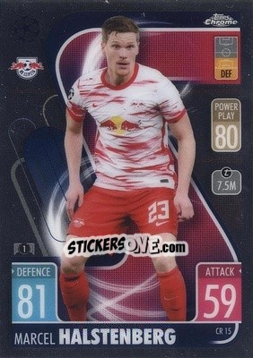 Sticker Marcel Halstenberg - UEFA Champions League & Europa League 2021-2022. Match Attax n. CR15 - Topps