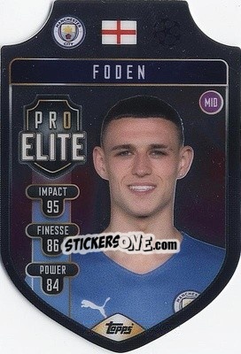 Cromo Phil Foden - UEFA Champions League & Europa League 2021-2022. Match Attax - Topps