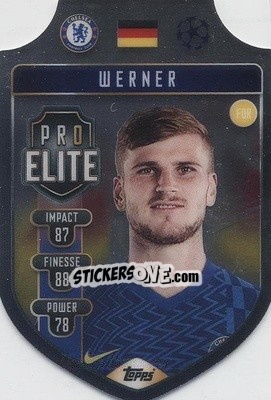 Sticker Timo Werner - UEFA Champions League & Europa League 2021-2022. Match Attax n. SH7 - Topps