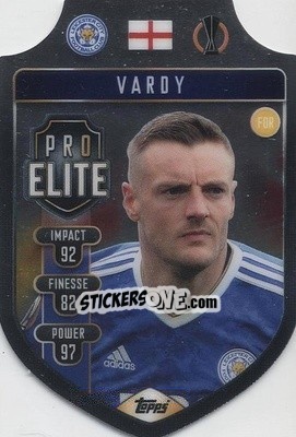 Cromo Jamie Vardy - UEFA Champions League & Europa League 2021-2022. Match Attax - Topps