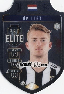 Figurina Matthijs de Ligt - UEFA Champions League & Europa League 2021-2022. Match Attax - Topps