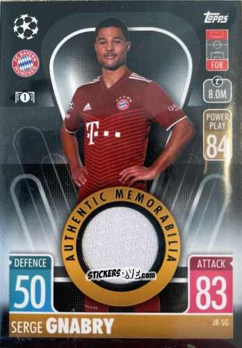 Cromo Serge Gnabry - UEFA Champions League & Europa League 2021-2022. Match Attax n. JR-SG - Topps