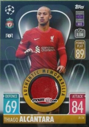 Cromo Thiago Alcántara - UEFA Champions League & Europa League 2021-2022. Match Attax n. JR-TA - Topps