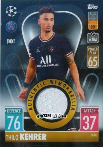 Cromo Thilo Kehrer - UEFA Champions League & Europa League 2021-2022. Match Attax n. JR-TK - Topps