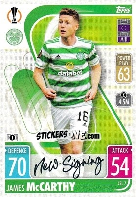 Sticker James McCarthy - UEFA Champions League & Europa League 2021-2022. Match Attax n. CEL7 - Topps