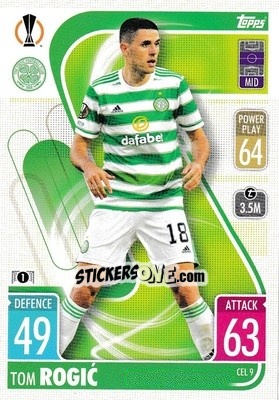 Sticker Tom Rogic - UEFA Champions League & Europa League 2021-2022. Match Attax n. CEL9 - Topps