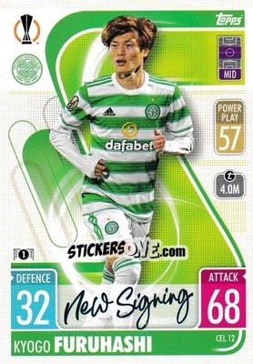 Sticker Kyogo Furuhashi - UEFA Champions League & Europa League 2021-2022. Match Attax n. CEL12 - Topps
