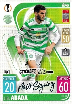 Sticker Liel Abada - UEFA Champions League & Europa League 2021-2022. Match Attax - Topps