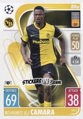 Sticker Momamed Ali Camara - UEFA Champions League & Europa League 2021-2022. Match Attax n. YOU1 - Topps