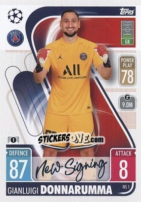 Cromo Gianluigi Donnarumma - UEFA Champions League & Europa League 2021-2022. Match Attax - Topps