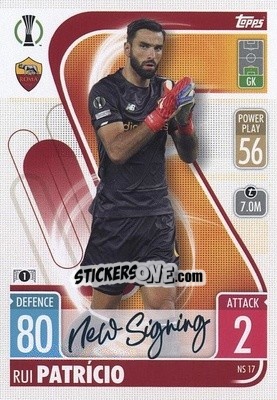 Sticker Rui Patricio - UEFA Champions League & Europa League 2021-2022. Match Attax n. NS17 - Topps