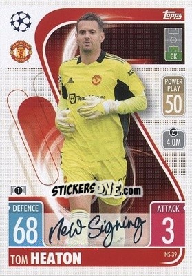 Sticker Tom Heaton - UEFA Champions League & Europa League 2021-2022. Match Attax n. NS39 - Topps