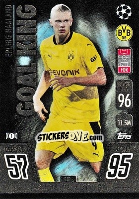 Sticker Erling Haaland - UEFA Champions League & Europa League 2021-2022. Match Attax n. EE1 - Topps