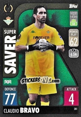 Sticker Claudio Bravo - UEFA Champions League & Europa League 2021-2022. Match Attax n. 281 - Topps