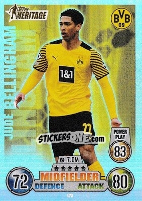 Sticker Jude Bellingham - UEFA Champions League & Europa League 2021-2022. Match Attax n. 478 - Topps