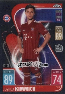 Sticker Joshua Kimmich - UEFA Champions League & Europa League 2021-2022. Match Attax n. CR12 - Topps