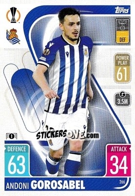 Sticker Andoni Gorosabel - UEFA Champions League & Europa League 2021-2022. Match Attax n. 266 - Topps