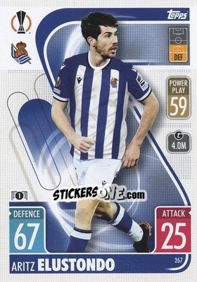 Cromo Aritz Elustondo - UEFA Champions League & Europa League 2021-2022. Match Attax n. 267 - Topps