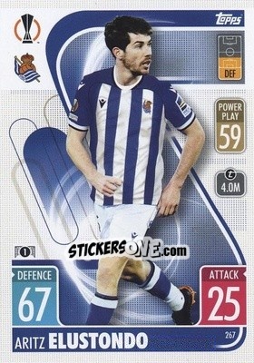 Figurina Aritz Elustondo - UEFA Champions League & Europa League 2021-2022. Match Attax - Topps