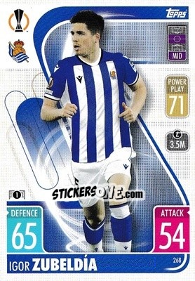 Cromo Igor Zubeldía - UEFA Champions League & Europa League 2021-2022. Match Attax n. 268 - Topps