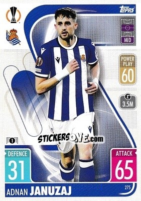 Sticker Adnan Januzaj - UEFA Champions League & Europa League 2021-2022. Match Attax n. 275 - Topps