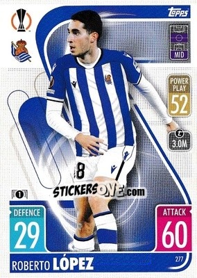 Figurina Roberto López - UEFA Champions League & Europa League 2021-2022. Match Attax - Topps