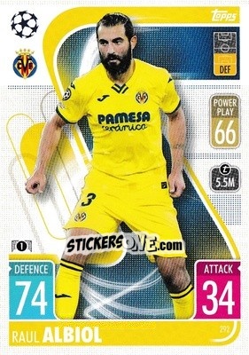 Sticker Raul Albiol - UEFA Champions League & Europa League 2021-2022. Match Attax - Topps