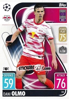 Sticker Dani Olmo - UEFA Champions League & Europa League 2021-2022. Match Attax n. 304 - Topps