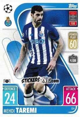Sticker Mehdi Taremi - UEFA Champions League & Europa League 2021-2022. Match Attax n. 324 - Topps