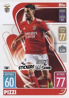 Sticker Pizzi - UEFA Champions League & Europa League 2021-2022. Match Attax n. 331 - Topps