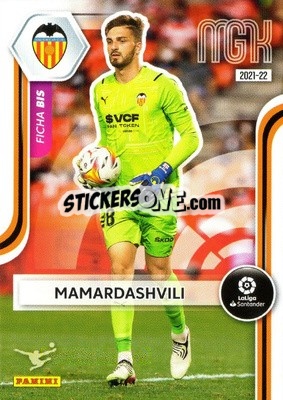 Cromo Mamardashvili - Liga 2021-2022. Megacracks n. 327bis - Panini