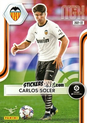 Sticker Carlos Soler - Liga 2021-2022. Megacracks n. 335 - Panini