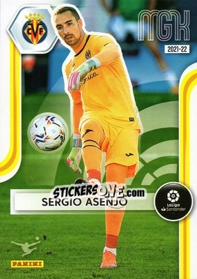 Sticker Sergio Asenjo - Liga 2021-2022. Megacracks n. 344 - Panini