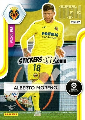 Sticker Alberto Moreno - Liga 2021-2022. Megacracks - Panini