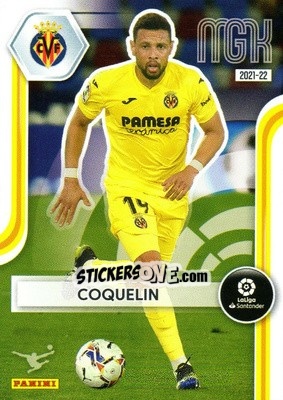 Sticker Coquelin - Liga 2021-2022. Megacracks - Panini