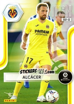 Sticker Alcácer - Liga 2021-2022. Megacracks n. 358 - Panini