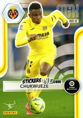Sticker Chukwueze - Liga 2021-2022. Megacracks n. 360 - Panini