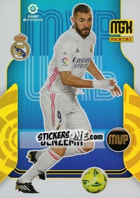 Sticker Benzema - Liga 2021-2022. Megacracks n. 361 - Panini