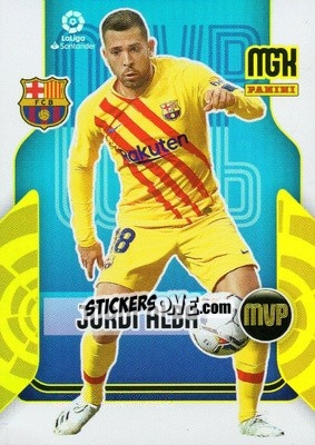 Sticker Jordi Alba - Liga 2021-2022. Megacracks - Panini