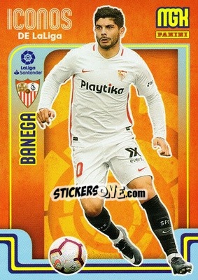 Sticker Banega - Liga 2021-2022. Megacracks n. 408 - Panini