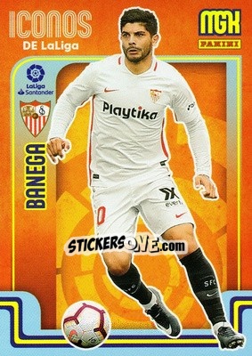 Sticker Banega - Liga 2021-2022. Megacracks - Panini