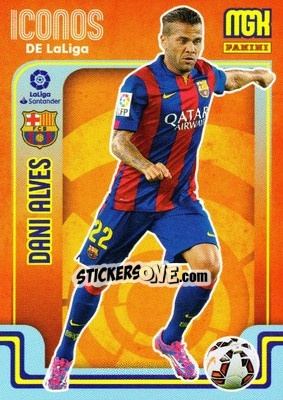 Sticker Dani Alves - Liga 2021-2022. Megacracks n. 414 - Panini