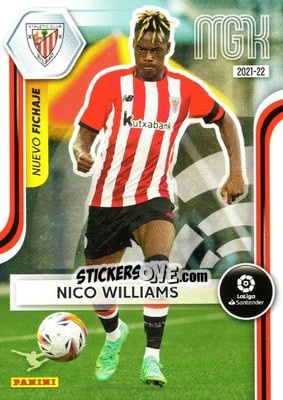 Sticker Nico Williams - Liga 2021-2022. Megacracks n. 437 - Panini